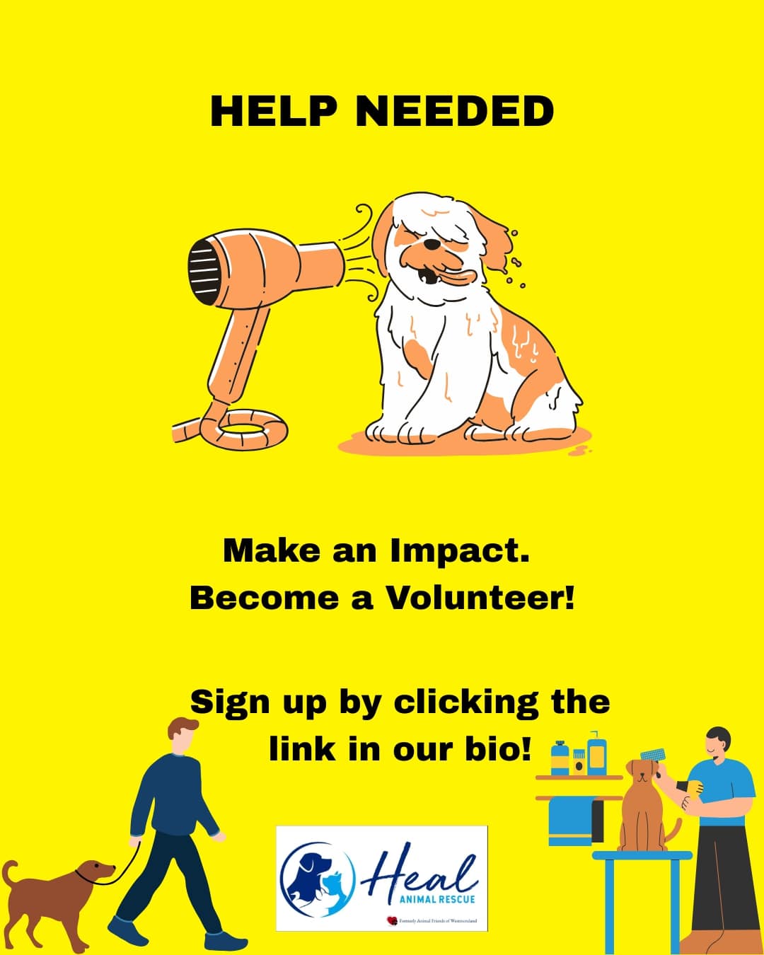 Ad concept 1 for Heal Animal Rescue.